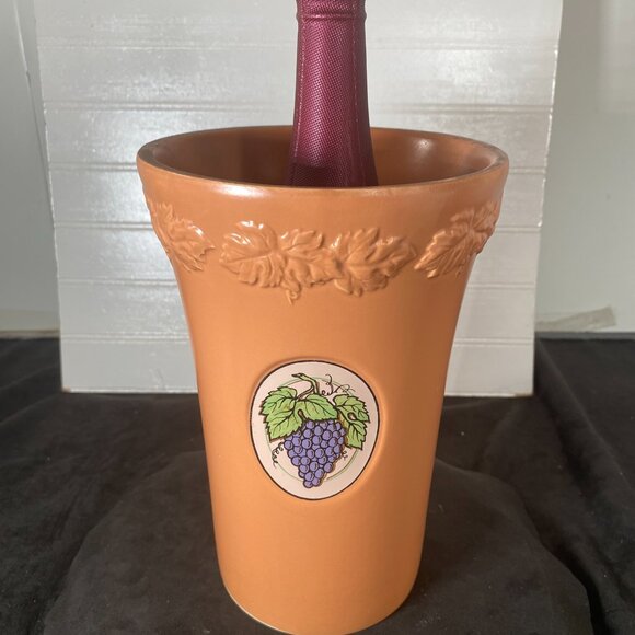 Large Vintage Glazed and Fired Terracotta Wine Cooler or Chiller,  Italy, - Picture 3 of 11